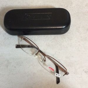 NWT Coleman copper rimless metal eyeglasses new old stock